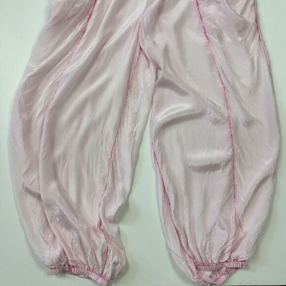 Urban Outfitters Hollis Pink Tie Dye Hippy Parachute Jumpsuit Romper, Sz. S-M - Picture 8 of 16